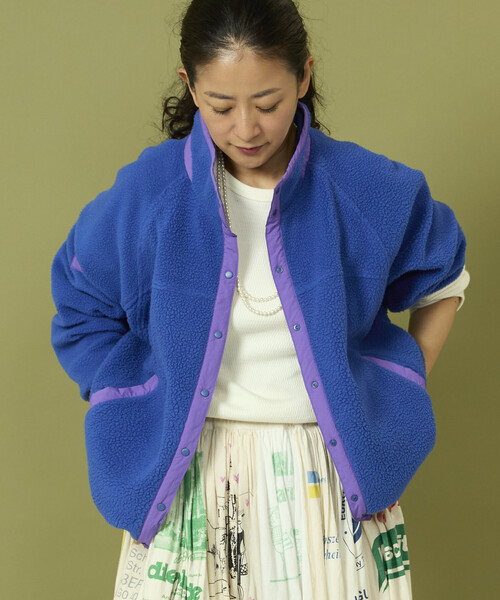 Freada（フリーダ） ブルゾン アウター 配色 フリースジャケット