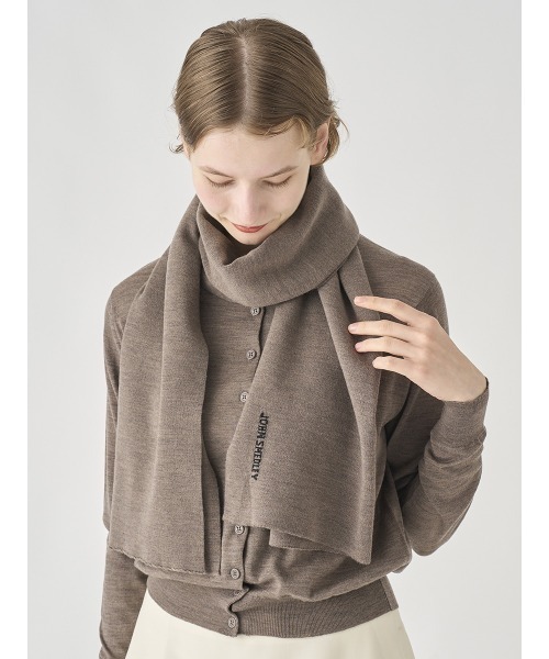 JOHN SMEDLEY（ジョンスメドレー） マフラー JSロゴインターシャ