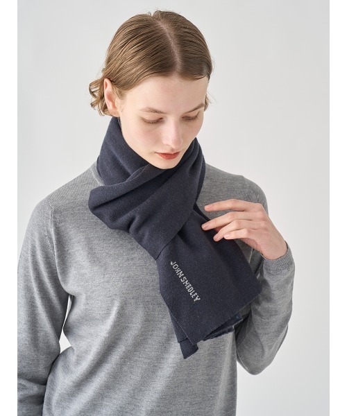 JOHN SMEDLEY（ジョンスメドレー） マフラー JSロゴインターシャ