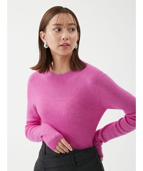 Mila Owen（ミラオーウェン） ニット セーター モヘヤ混ラメリブニット