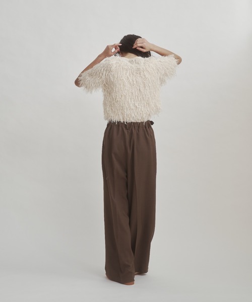 「moi tytto」 スラックス FREE ブラウン レディース_画像5