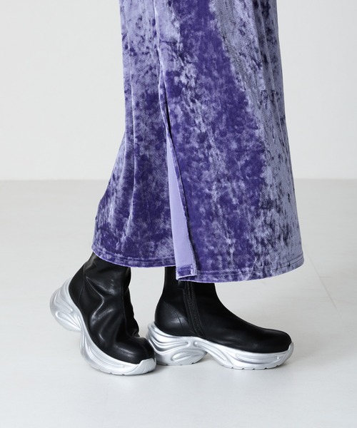 「ORiental TRaffic」 ショートブーツ LL ブラック レディース_画像2