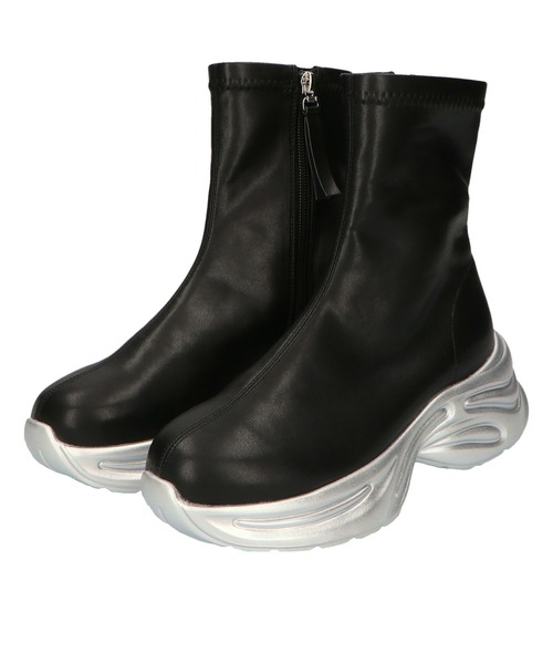 「ORiental TRaffic」 ショートブーツ LL ブラック レディース_画像9