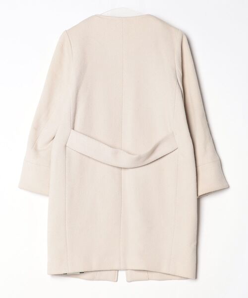 SLOBE IENA ボンディングノーカラーコート ベージュ イエナ SLOBE IENA（スローブイエナ） ノーカラーコート 36 ベージュ