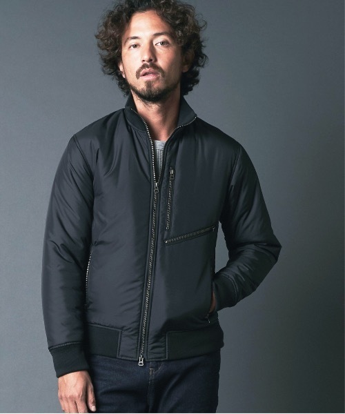 Magine（マージン） 中綿ブルゾン 46 ブラック メンズ : ZOZOTOWN