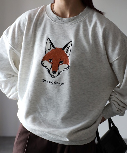 「Riberry」 スウェットカットソー FREE オートミール レディース_画像5