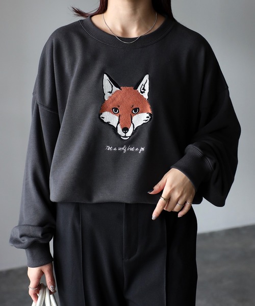 「Riberry」 スウェットカットソー FREE オートミール レディース_画像8