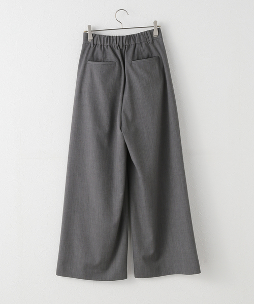 ドゥロワー Drawer パンツ スラックス テーパード ウール 40 L 黄