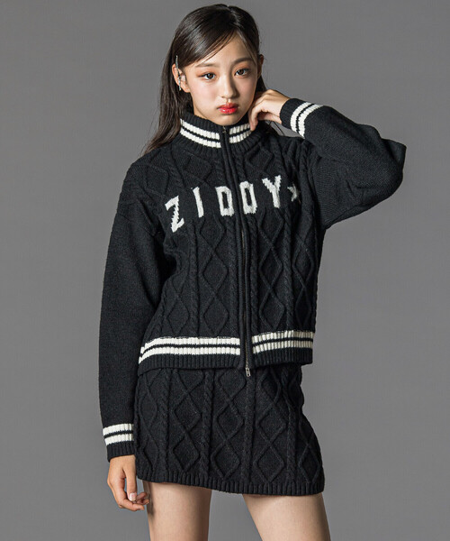 ZIDDY（ジディー） ダブルジップスカパンニットセットアップ(130~160cm