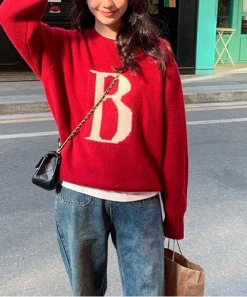 「SpRay」 長袖ニット FREE アイボリー レディース_画像4