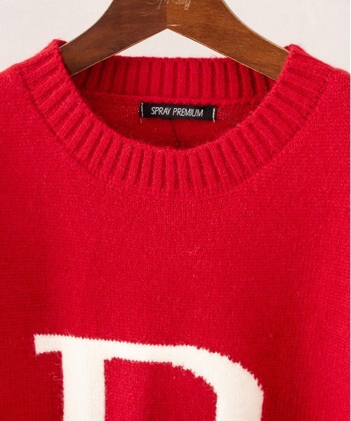 「SpRay」 長袖ニット FREE アイボリー レディース_画像7