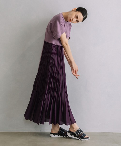 「MARECHAL TERRE」 半袖ワンピース MEDIUM ブラウン レディースの画像
