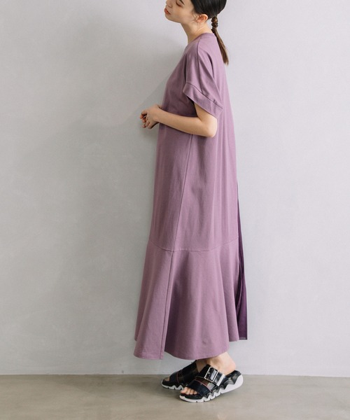 「MARECHAL TERRE」 半袖ワンピース MEDIUM ブラウン レディースの画像