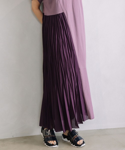 「MARECHAL TERRE」 半袖ワンピース MEDIUM ブラウン レディースの画像