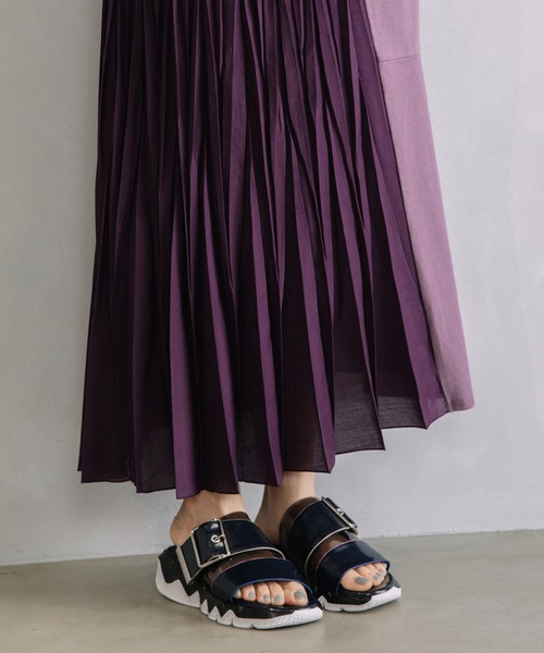 「MARECHAL TERRE」 半袖ワンピース MEDIUM ブラウン レディースの画像