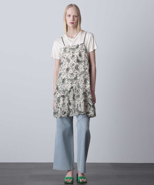 「ROSE BUD」 キャミソールワンピース ONE SIZE ベージュ レディース_画像9