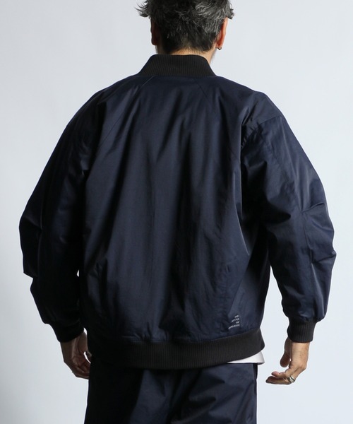 E St. of DUFFER The MA-1 ｜The ワークシャツ シアサッカー クールマックス セットアップ対応 ブラック Mサイズ ジャケット・アウター