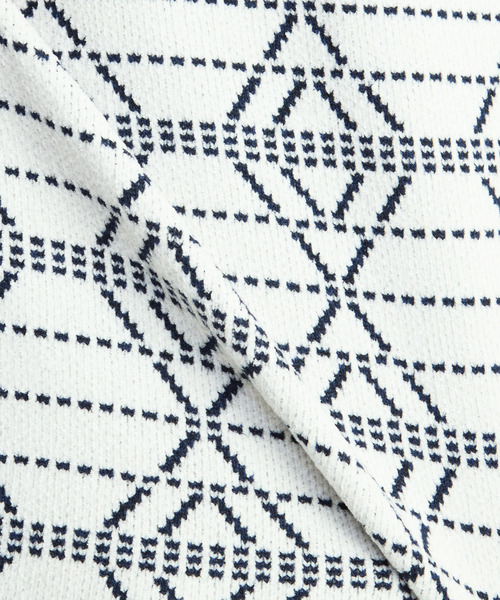 MEN'S MELROSE セーター ニット モールジャガードクルーネックニット