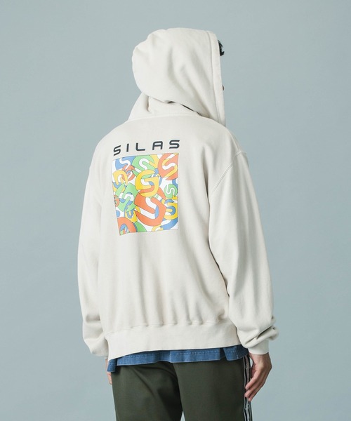 SILAS（サイラス） パーカー 「UK COLLECTION」BOX ARTWORK ZIP SWEAT