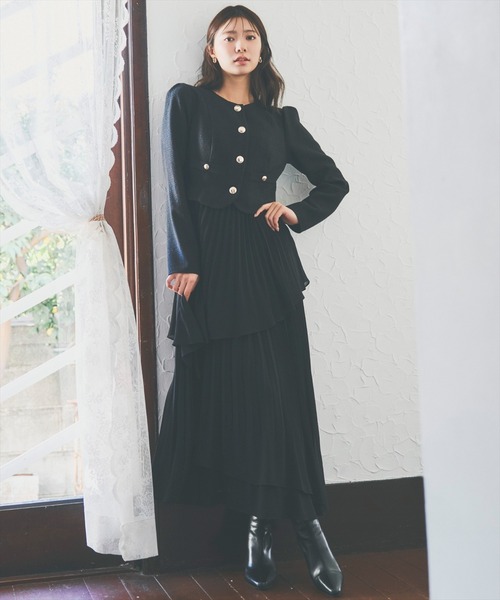 AND COUTURE（アンドクチュール） ワンピース ツイードジャケット