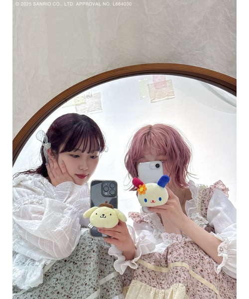 sanrio（サンリオ） もこもこウサハナスマホグリップ : ZOZOTOWN Yahoo