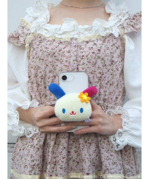 sanrio（サンリオ） もこもこウサハナスマホグリップ : ZOZOTOWN Yahoo