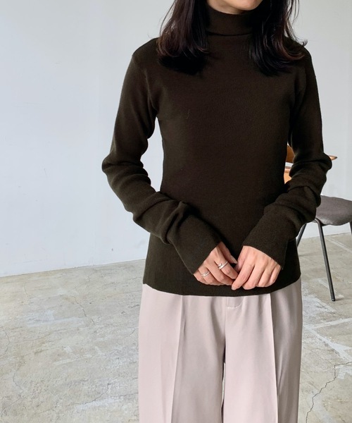 「LIAN」 長袖ニット FREE グリーン レディース_画像5