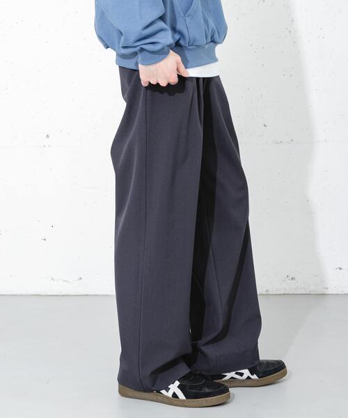 SENSE OF PLACE by URBAN RESEARCH ワイドパンツ パンツ ダブルタック