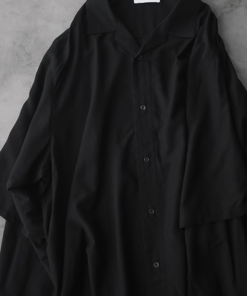 「remer」 長袖シャツ MEDIUM ブラック メンズ_画像2