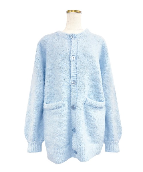 ロゼミューズ Shaggy knit cardie Rose Muse（ロゼミューズ） カーディガン Shaggy knit cardie
