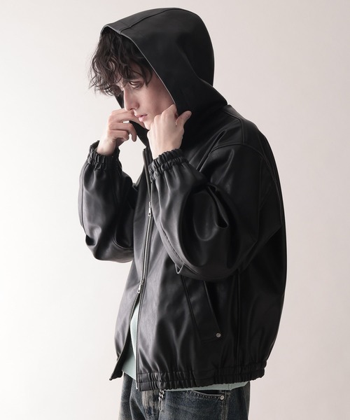 RAGEBLUE（レイジブルー） ブルゾン アウター Synthetic Leather Short