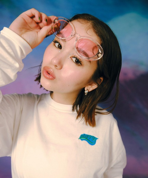 「WHO'S WHO gallery」 「slopoy」長袖カットソー FREE ブラック レディース_画像2