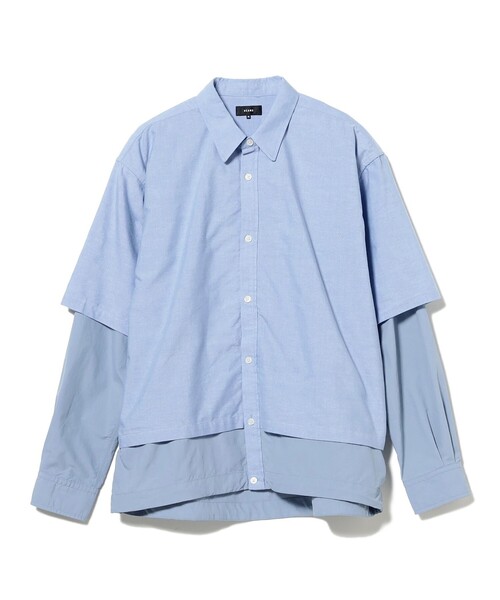 シャツ レイヤードシャツ「ワイドフィット」 メンズ レディースの画像