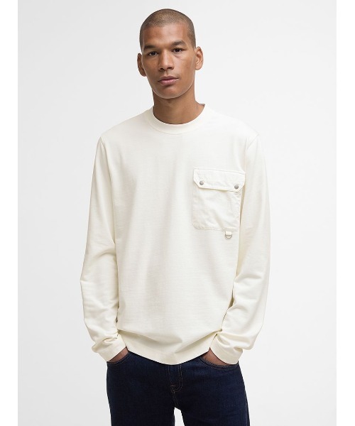 Barbour（バブアー） tシャツ Leazes ロングスリーブ Tシャツ メンズ