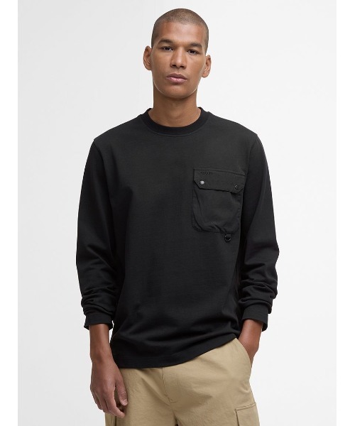Barbour（バブアー） tシャツ Leazes ロングスリーブ Tシャツ メンズ