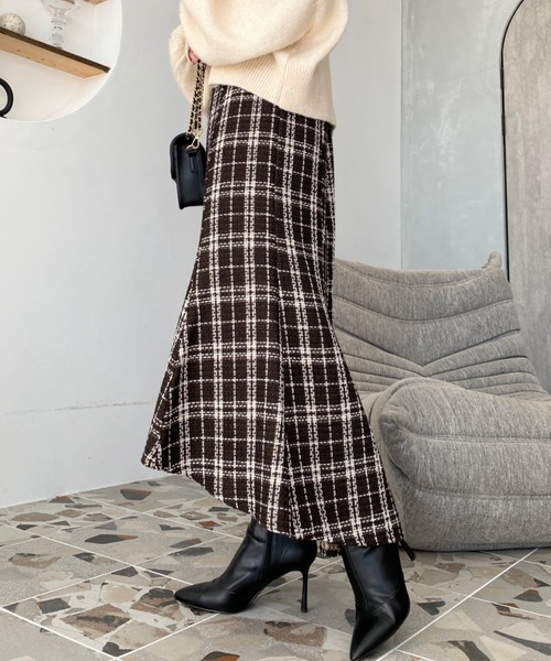 「moment+」 スカート L ブラック レディース_画像3