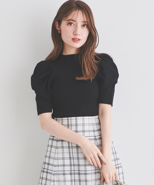 「LAISSE PASSE」 半袖ニット MEDIUM ブルー レディース_画像4