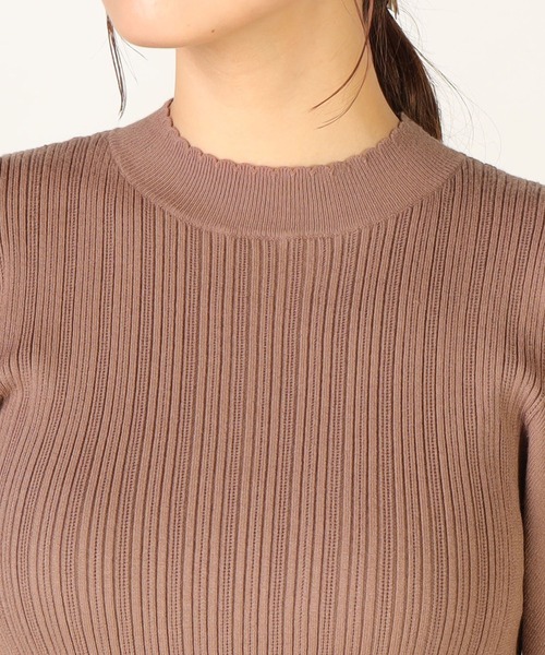 「LAISSE PASSE」 半袖ニット MEDIUM ブルー レディース_画像9