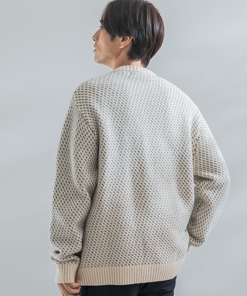「URBAN RESEARCH ROSSO MEN」 ニットカーディガン LARGE ネイビー メンズ_画像5