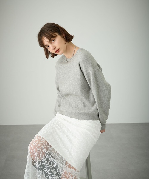 「N.O.R.C」 長袖ニット フリー ブラック レディース_画像8