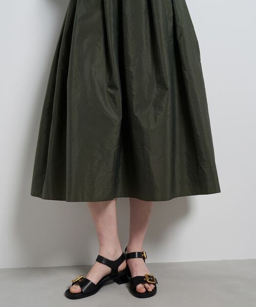 ワンピース タフタコンビカットソーワンピースの画像