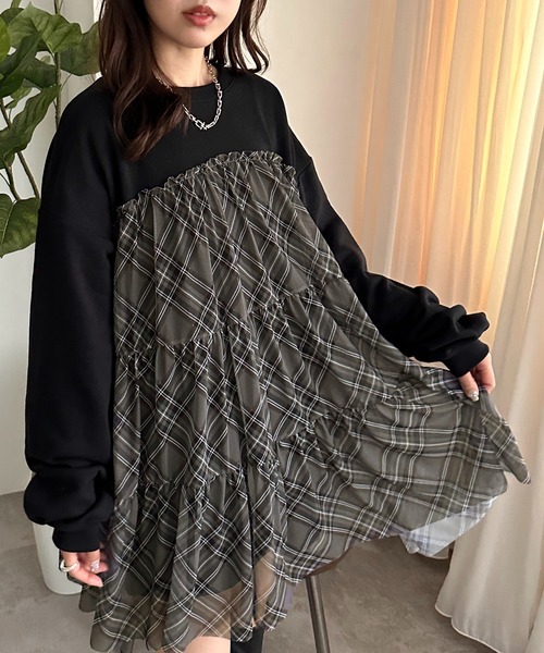 「apres jour mignon」 スウェットカットソー フリー ブラック レディース_画像3