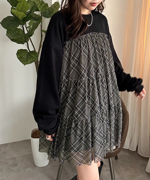 「apres jour mignon」 スウェットカットソー フリー ブラック レディース_画像4