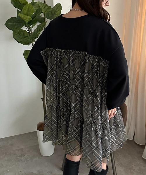 「apres jour mignon」 スウェットカットソー フリー ブラック レディース_画像6