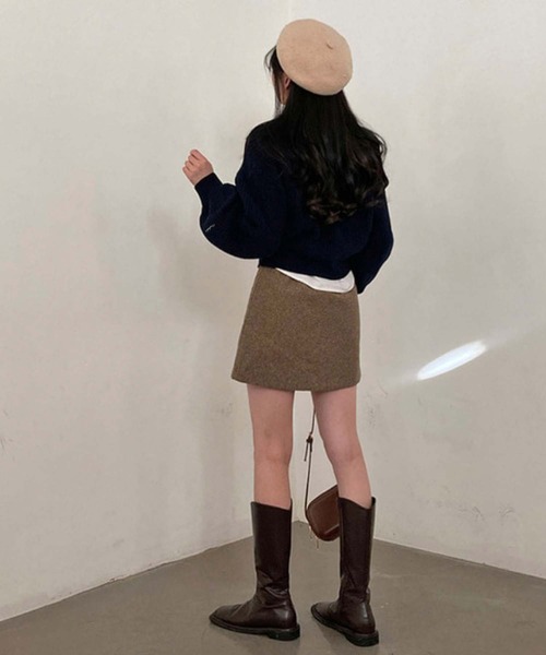 「Girly Doll」 「Doula Doula」長袖ニット FREE レッド レディース_画像7