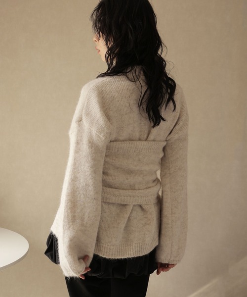 「Ulysses」 「Doula Doula」ニットカーディガン F ベージュ レディース_画像5