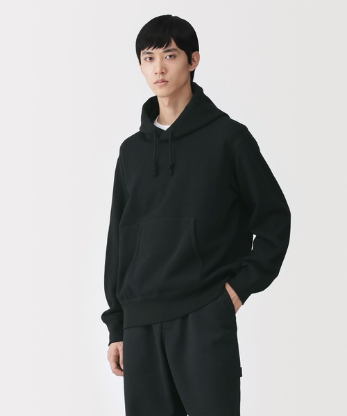 新品【L-XL】MUJI LABO シャツ パーカー MUJI Labo パーカー 「MUJI Labo」紳士 昔ながらの製法で編み立てた