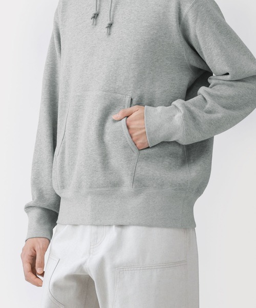 新品【L-XL】MUJI LABO シャツ パーカー MUJI Labo パーカー 「MUJI Labo」紳士 昔ながらの製法で編み立てた