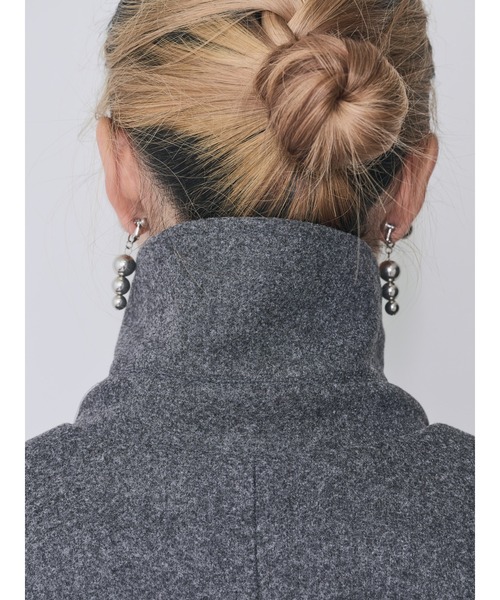 「TEVALT」 テーラードジャケット 38 チャコール レディース_画像5