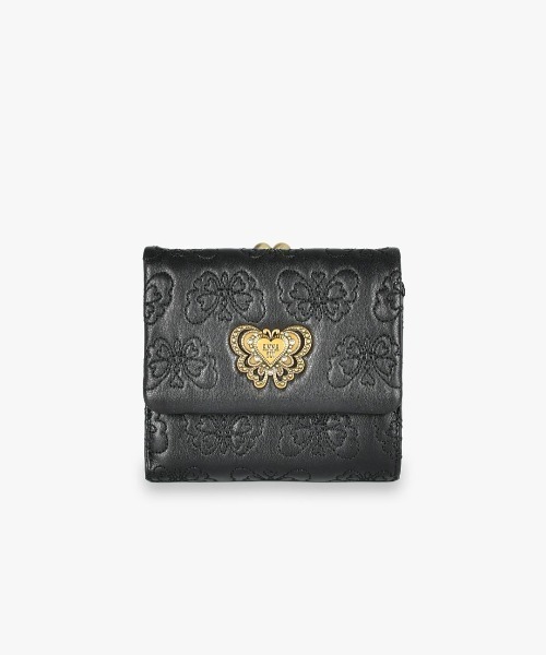 ANNA SUI 二つ折り財布 ブラック ANNA SUI（アナスイ） 二つ折り財布 財布 チェイス 口金二つ折り財布